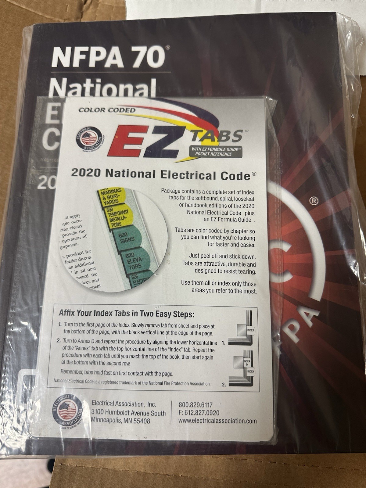 NFPA 70 National Electrical Code 2020 Edition Paperback with Index Tabs- SEALED!