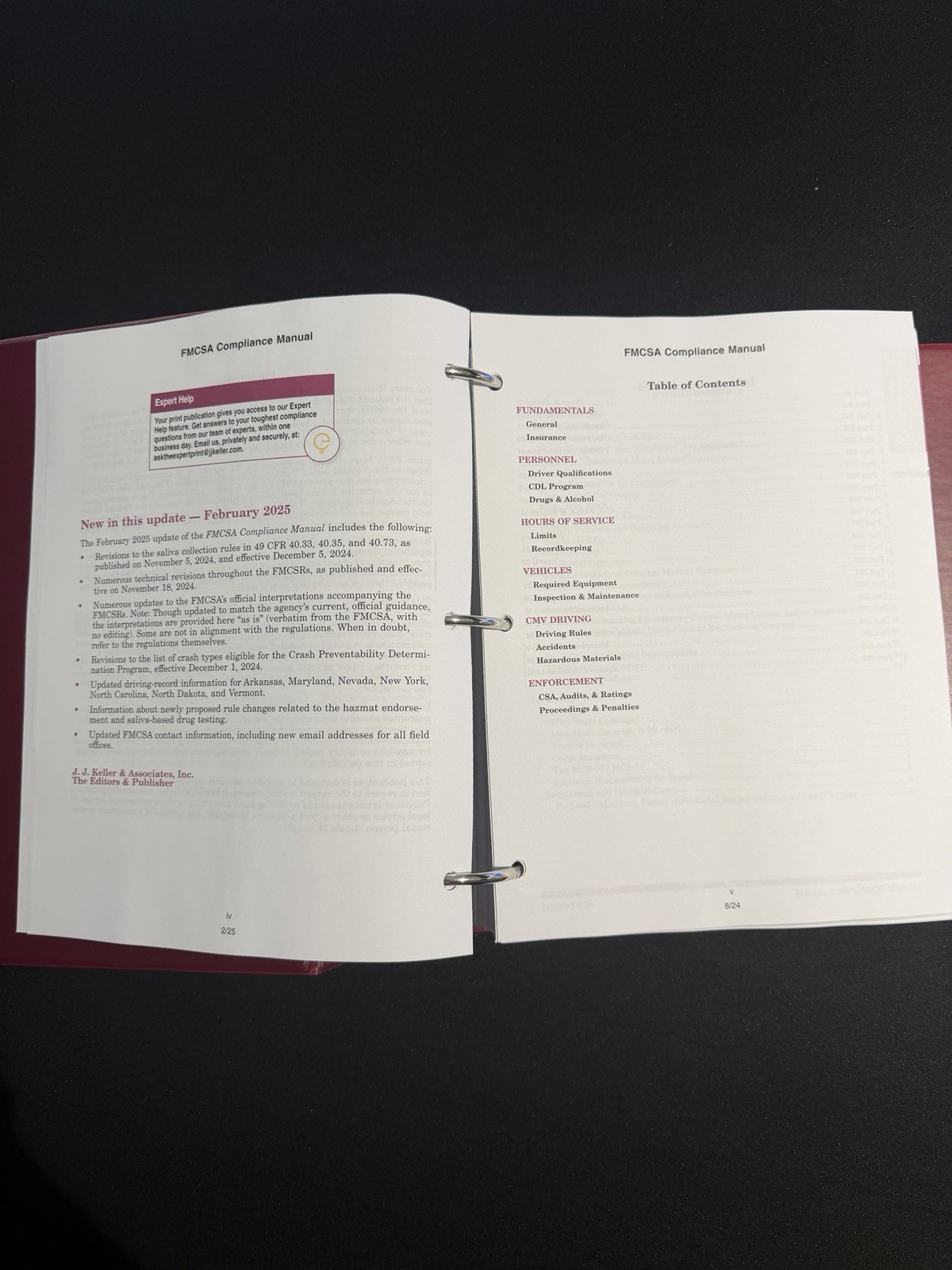 FMCSA Compliance Manual How To Comply With DOT Safety Regulations J.J. Keller