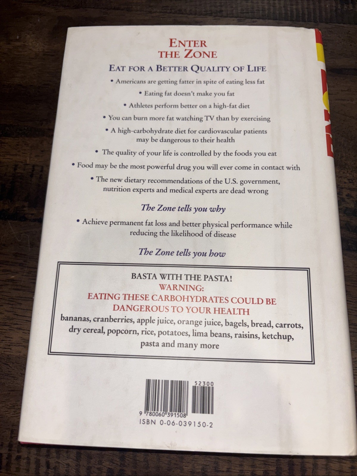 The Zone Ser.: Zone : Revolutionary Life Plan to Put Your Body in Total Balance