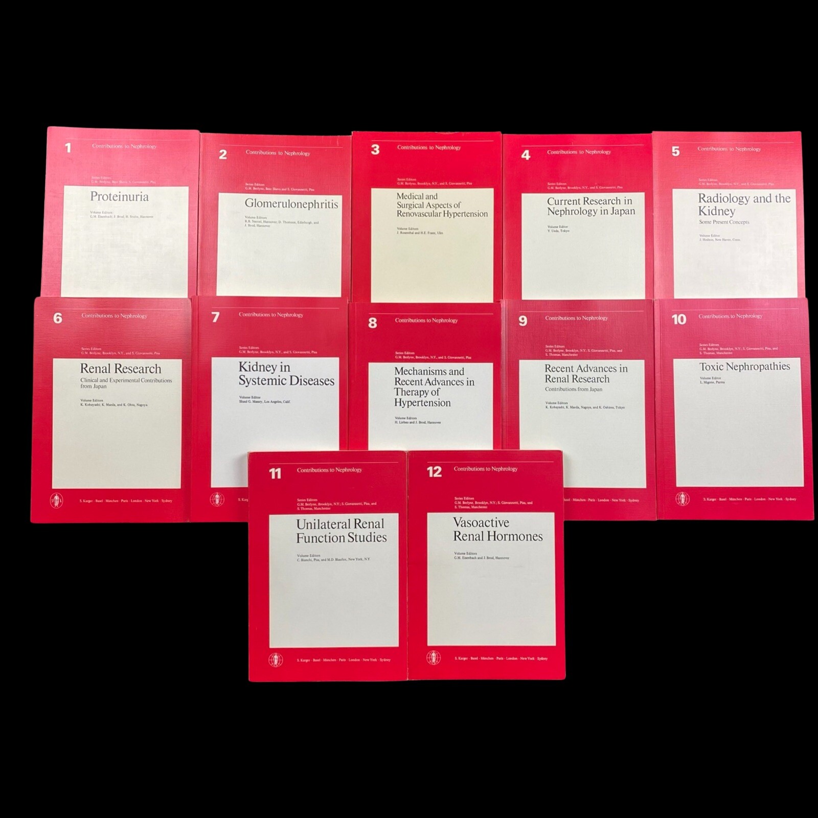 Contributions To Nephrology 5th Nephrological Symposium Hannover 1977 Vol. 1-12