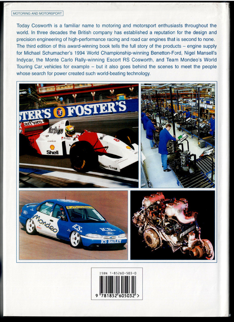 Cosworth – The Search for Power – 3rd Edition ; by Graham Robson – Hardcover