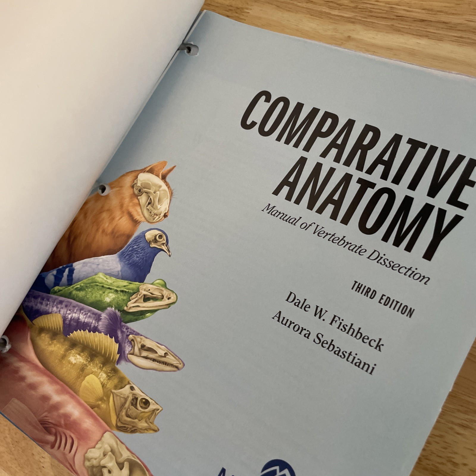 Comparative Anatomy Vertebrate Dissection 3rd Ed. Ringbound, Fishbeck Sebastiani