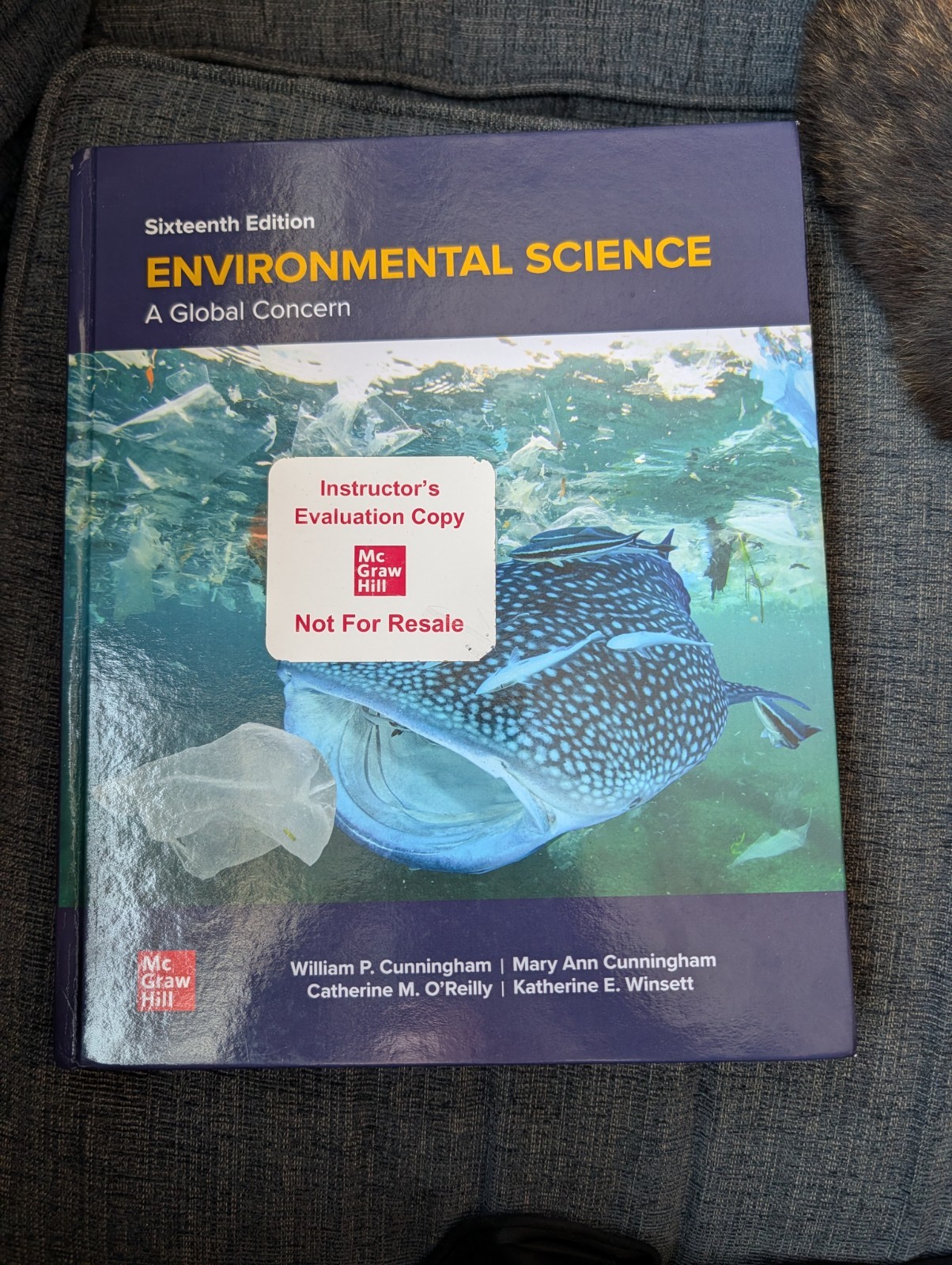 Environmental Science: A Global Concern By Cunningham, 16th Edition