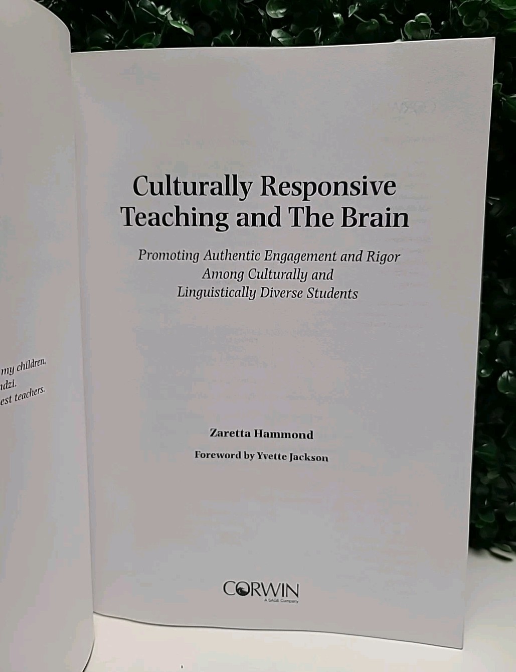 Culturally Responsive Teaching & the Brain: Promoting Authentic Engag…Pre-Owned