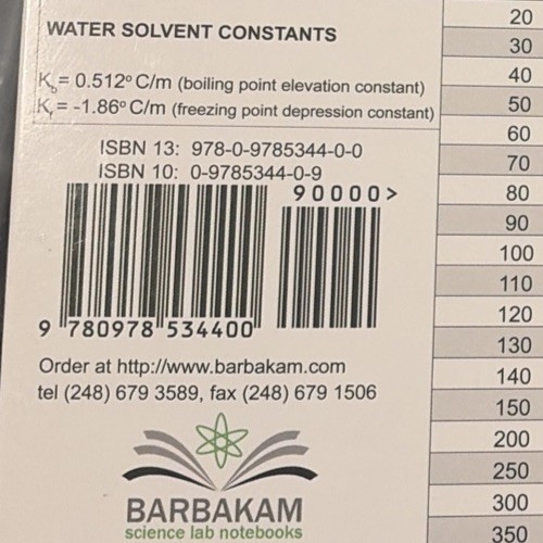 Lab Notebook Spiral Bound 50 Carbonless Pages (Copy Page Perforated) by Barbakam