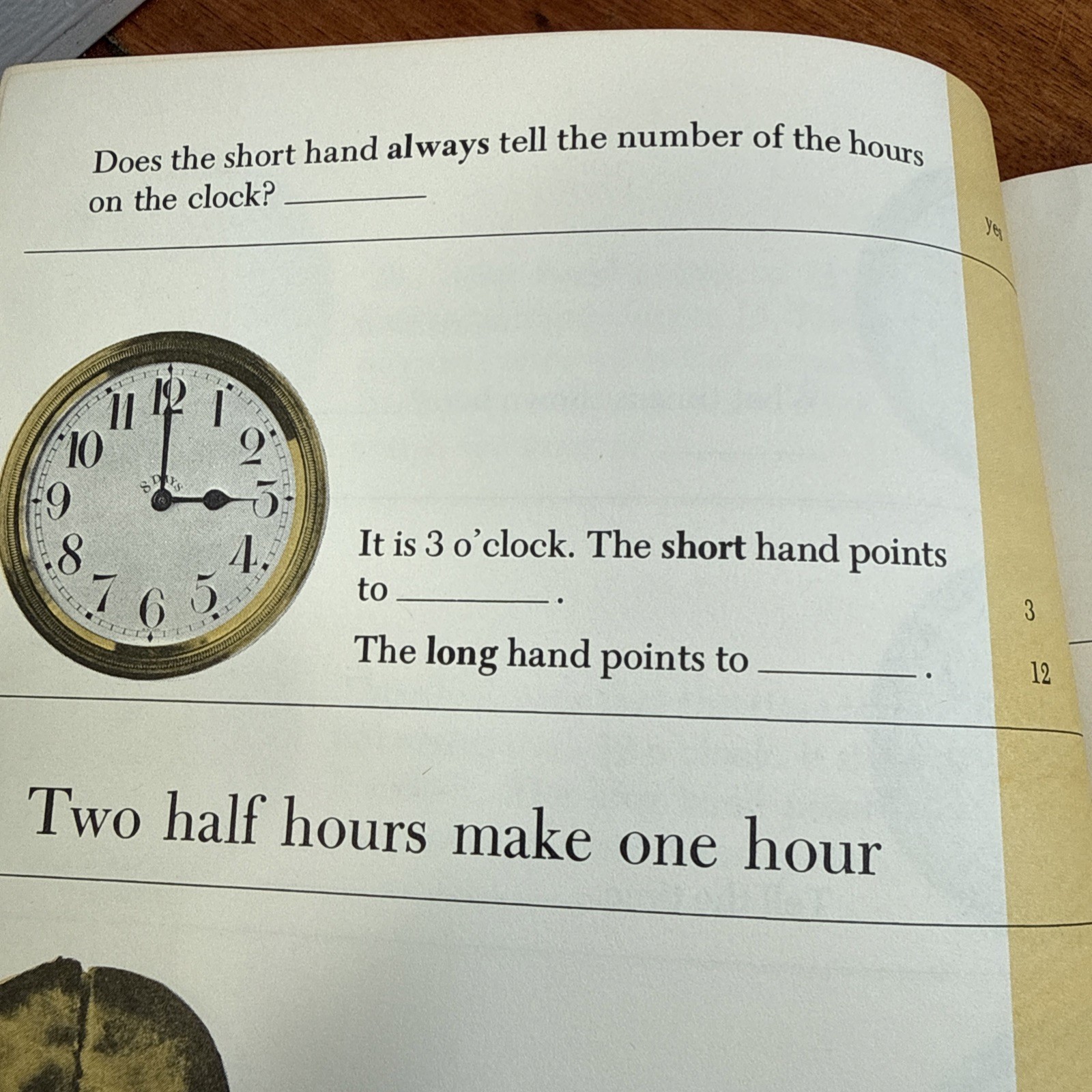 Telling Time Step-by-Step Guide Workbook 1963 100 pages of Lessons