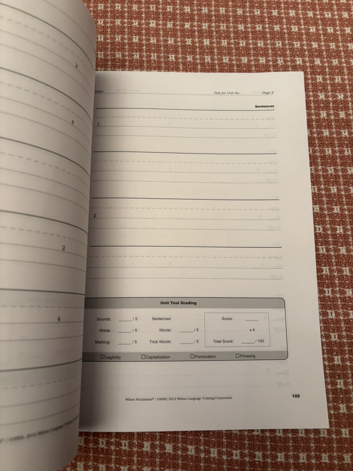 NEW 3 Wilson Fundations Books: 1 Student K Notebook 2 Composition Bks Level 1-2