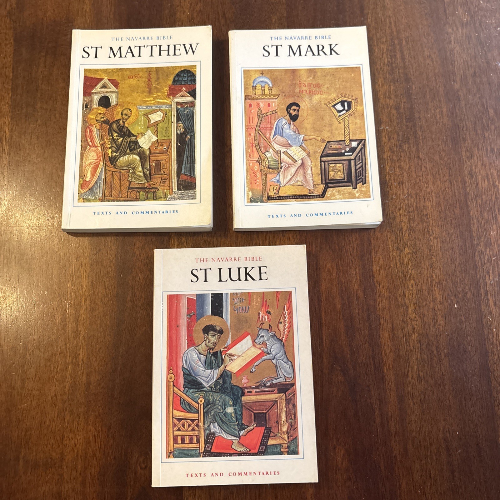 Navarre Bible 3 Book Lot Matthew Mark Luke 1993 Four Courts Commentaries. Read