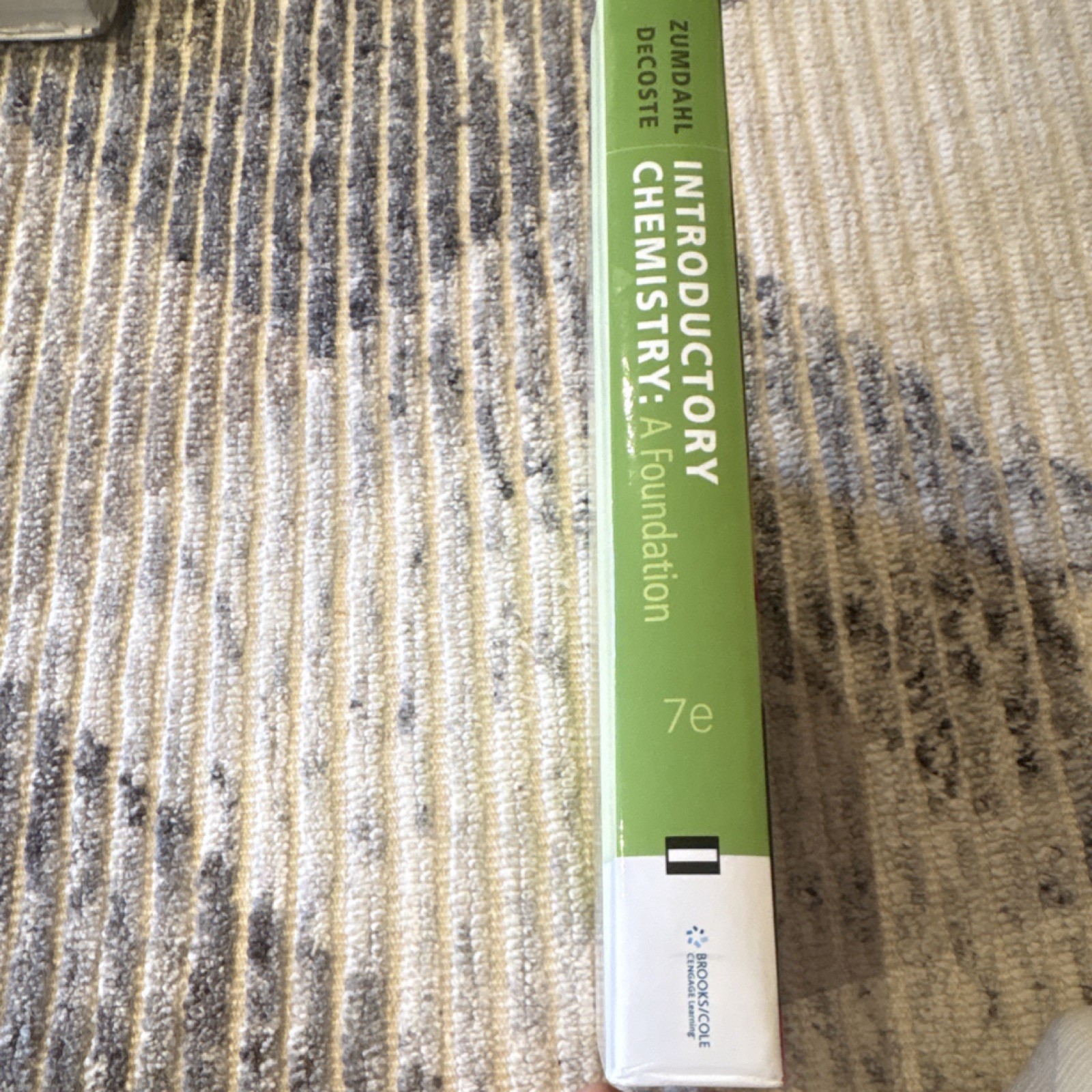 Brooks/Cole Introductory Chemistry: A Foundation 7th Ed Zumdahl & DeCoste