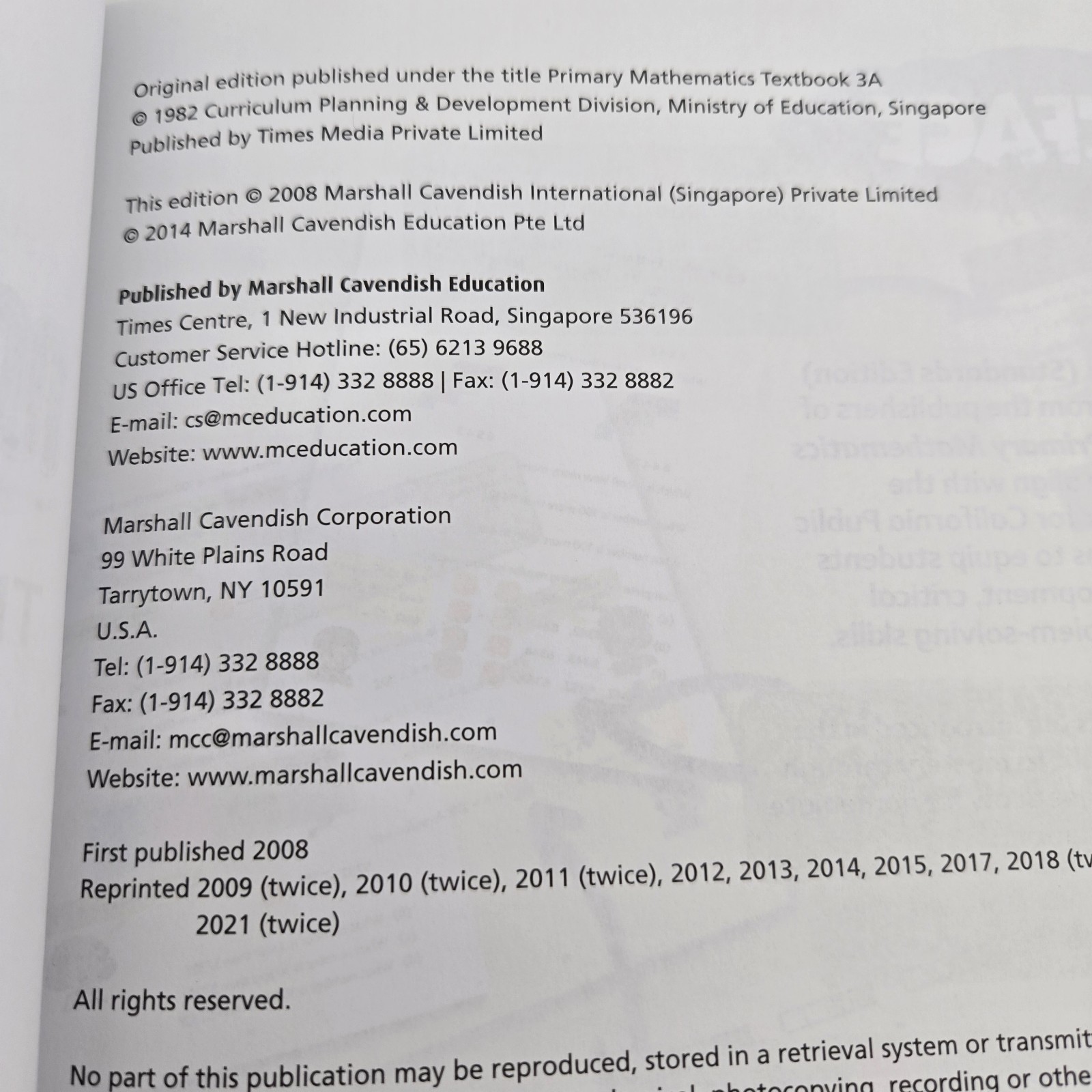 Singapore Math Primary Mathematics 3A Textbook (Standards Edition) Homeschool