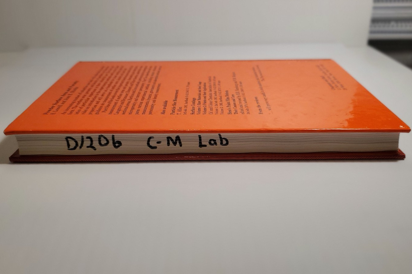 1979 Powder Surface Area and Porosity Hardcover Book Powder Technology Series