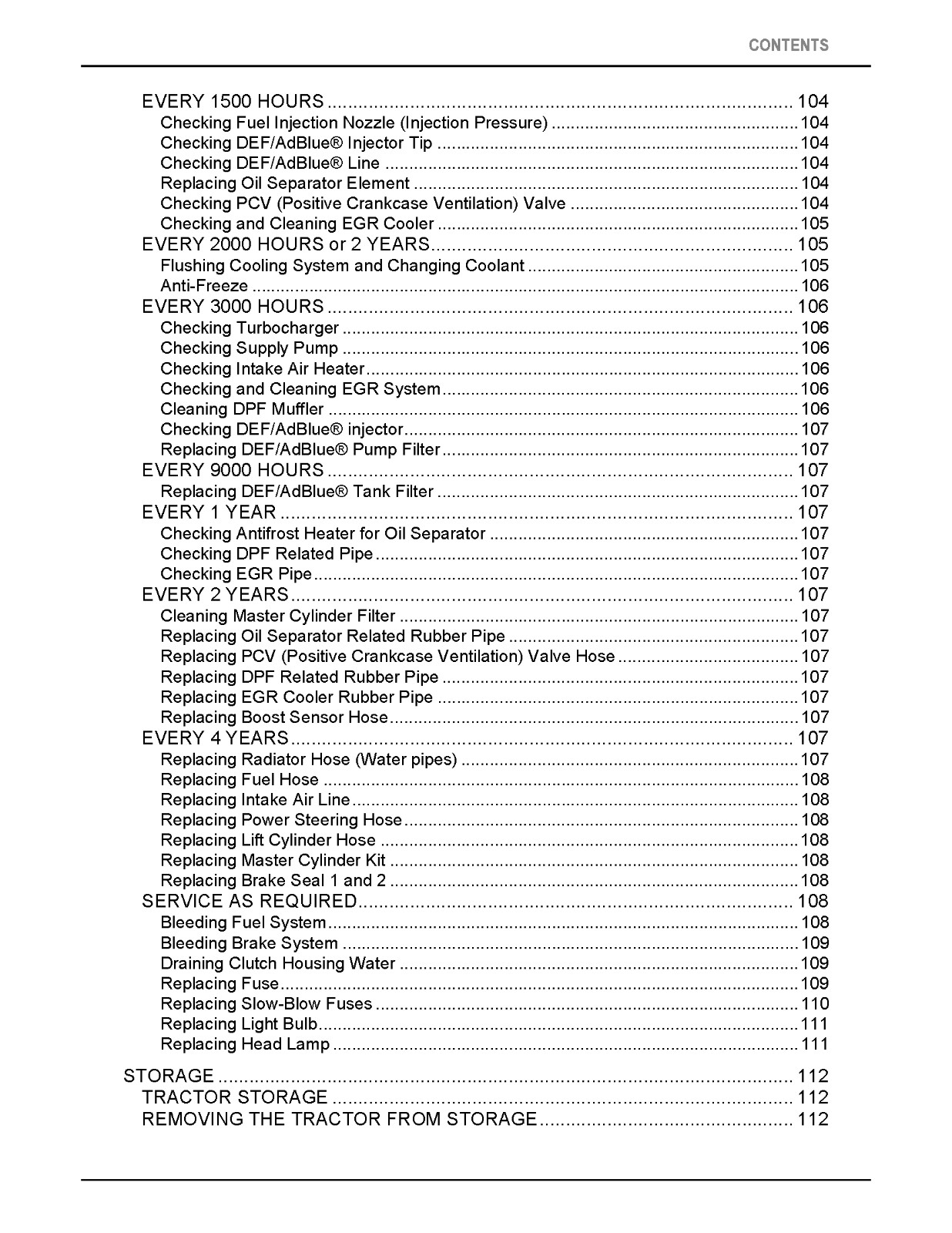 Kubota M5-091 M5-111 Operator’s Manual: 144 Pages & Coil Bound