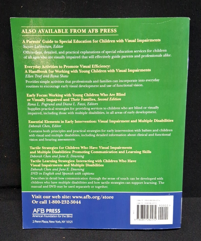 Reach Out and Teach:Helping Your Child Who Is Visually Impaired ~Ex-Library