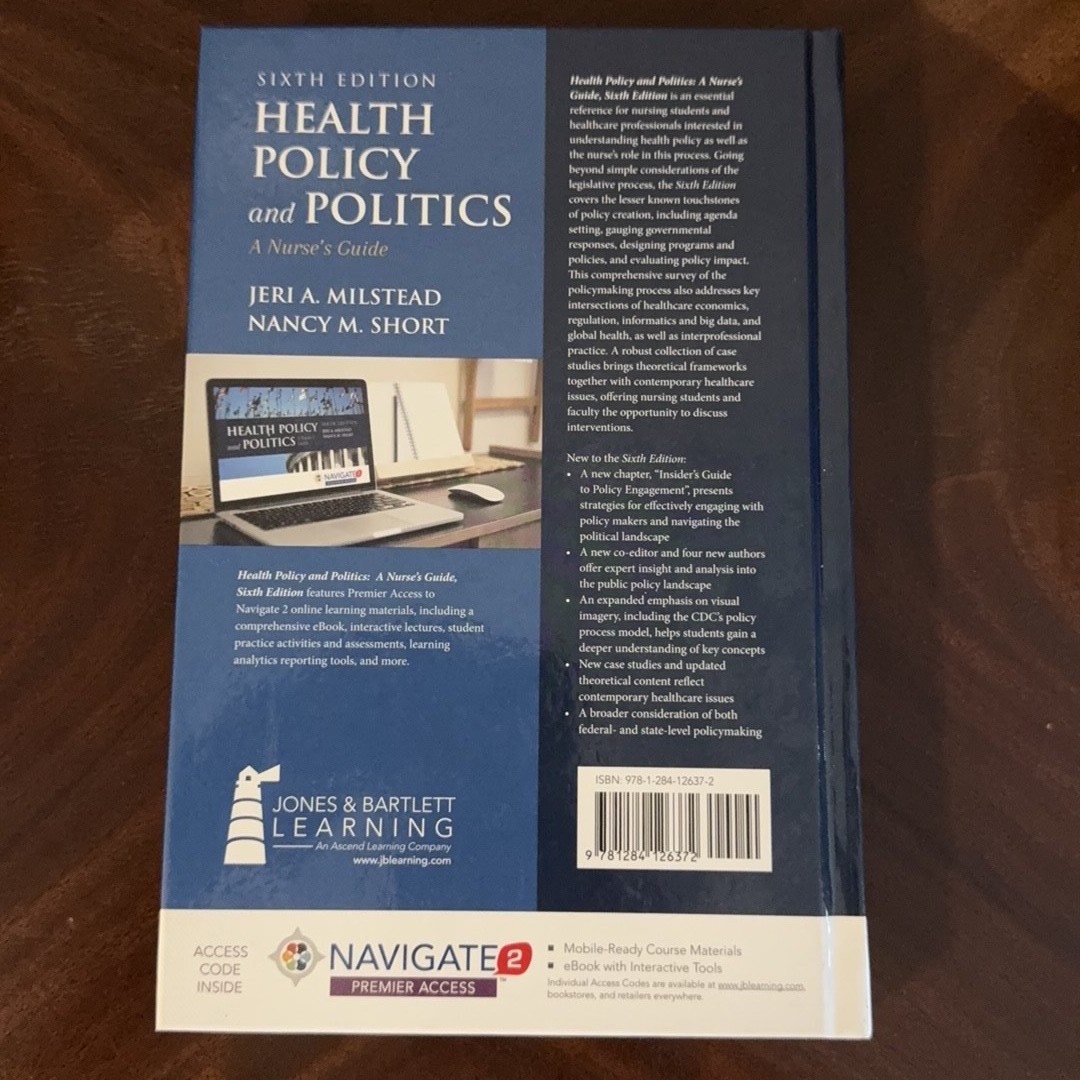 Health Policy and Politics: A Nurse’s Guide, 6th Edition