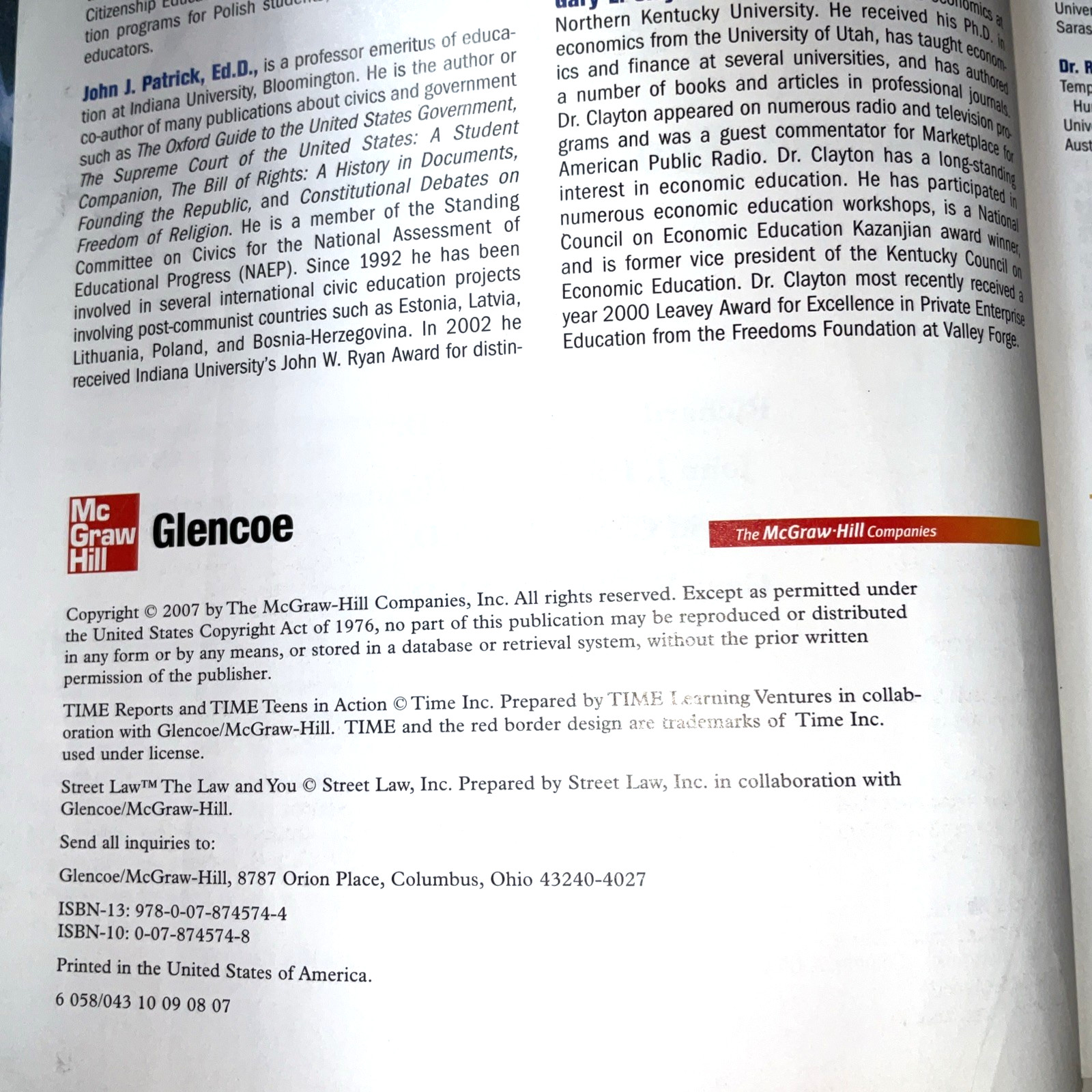 Civics Today Textbook Student Edition Glencoe Citizenship Economics You