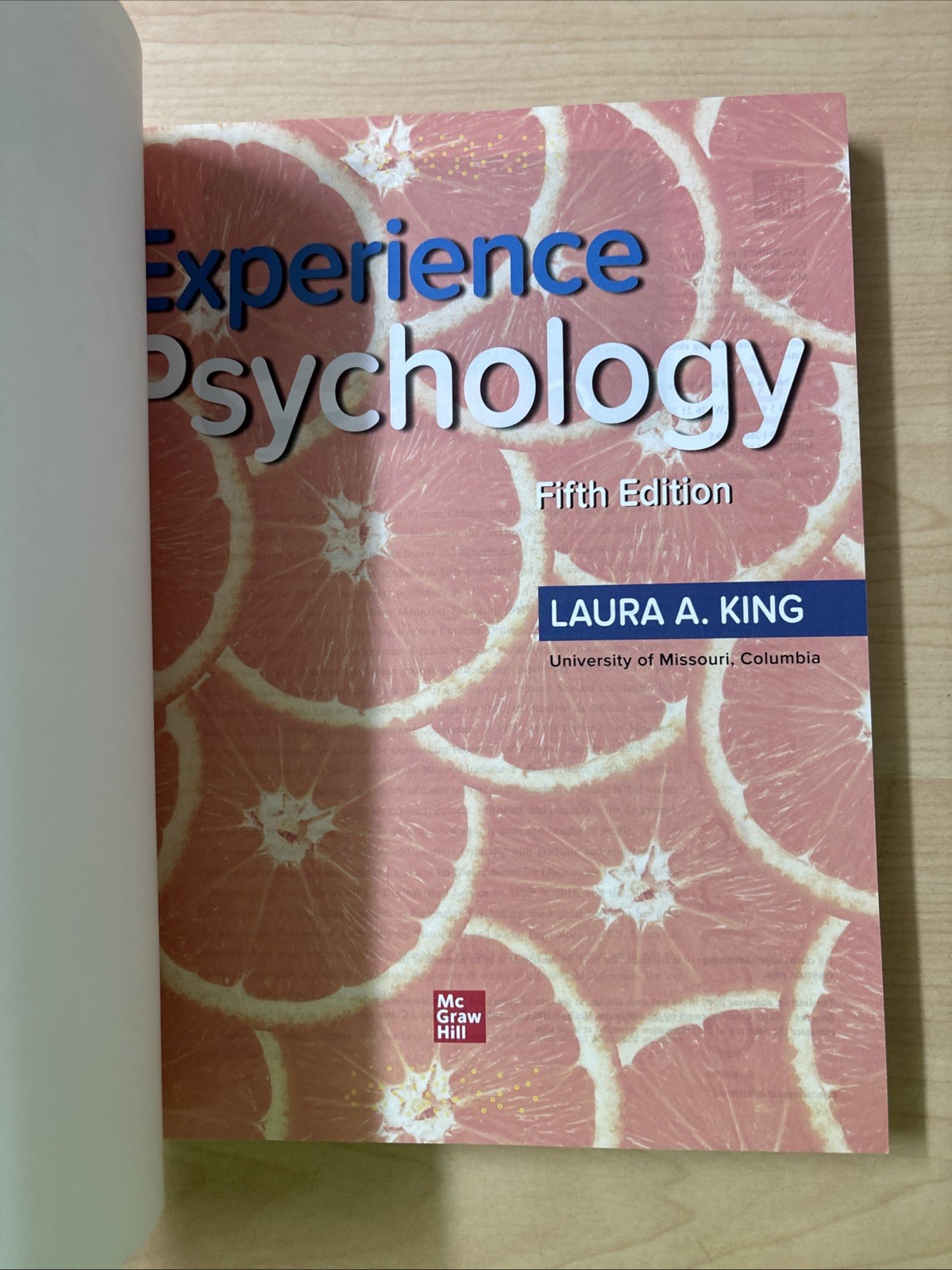 Experience Psychology 5th Edition International Student Edition Laura A. King VG