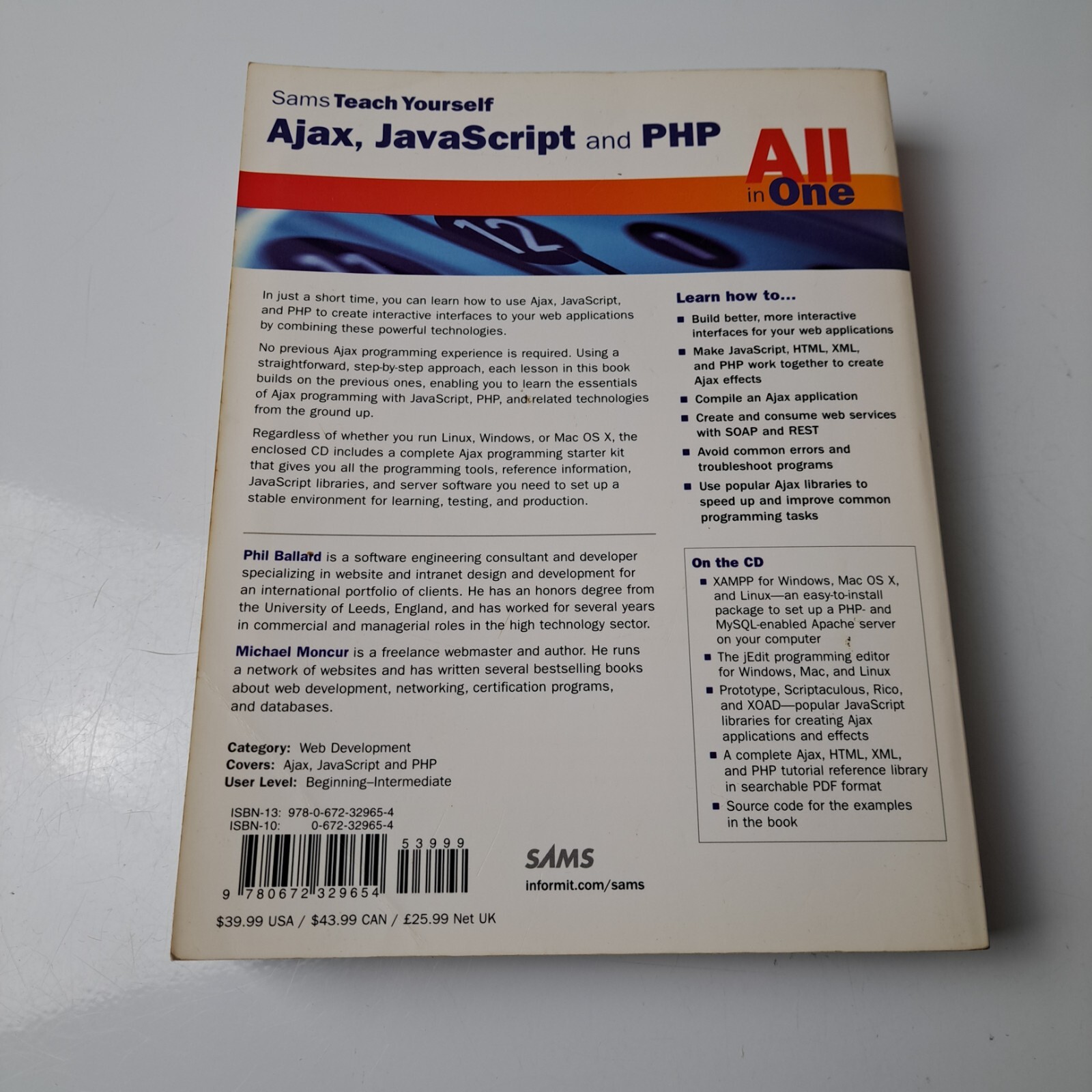 Programming Book Sams Teach Yourself Ajax JavaScript PHP All in One