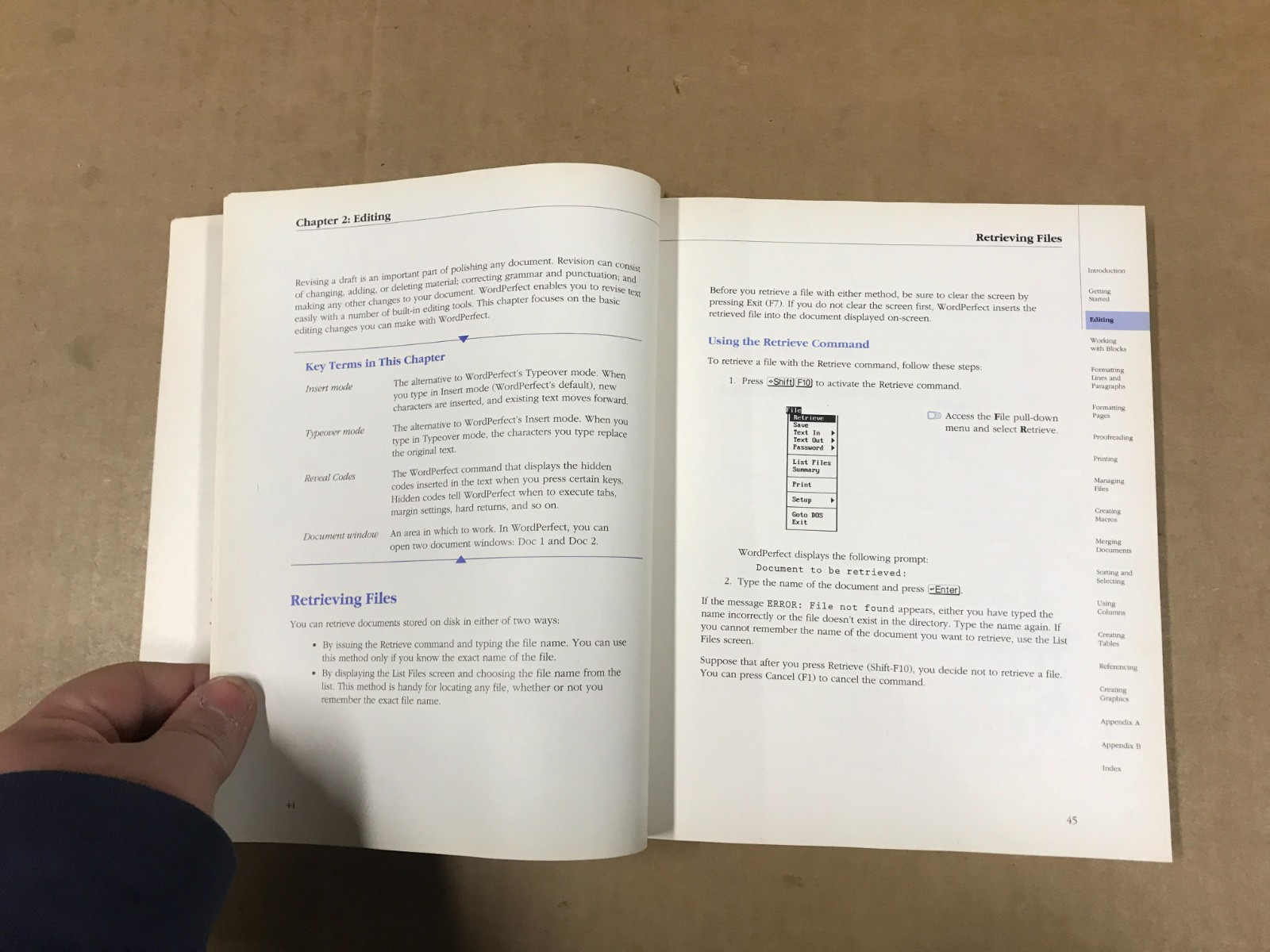 Vintage Wordperfect 5.1 QuickStart Book – Step-By-Step