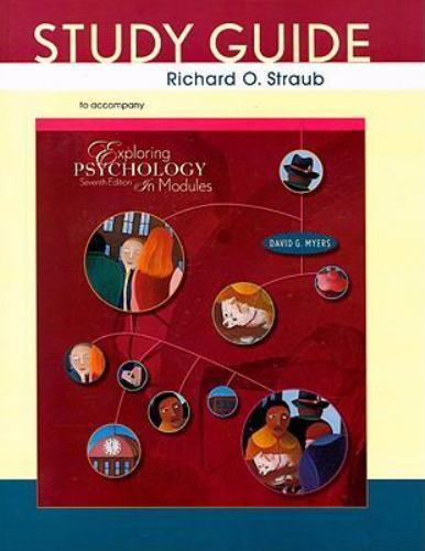 Psychology in Modules by David G. Myers (2007, Trade Paperback, Study Guide)