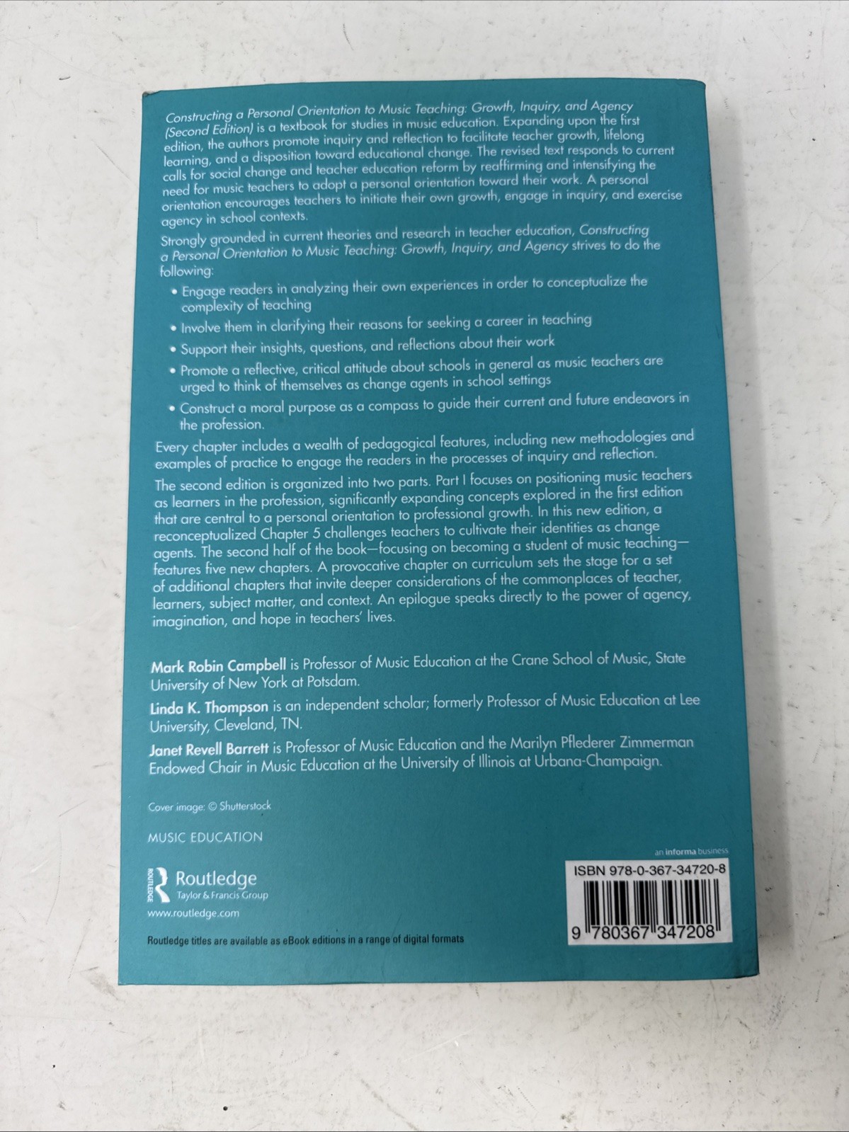 Constructing a Personal Orientation To Music Teaching 2nd Edition