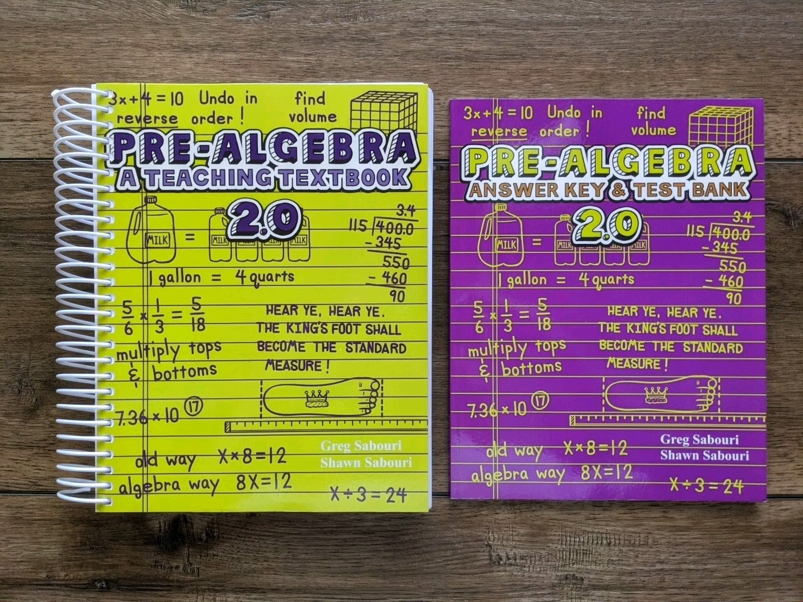 PRE-ALGEBRA A TEACHING TEXTBOOK Answer Key Test Homeschool By Greg Sabouri ED5
