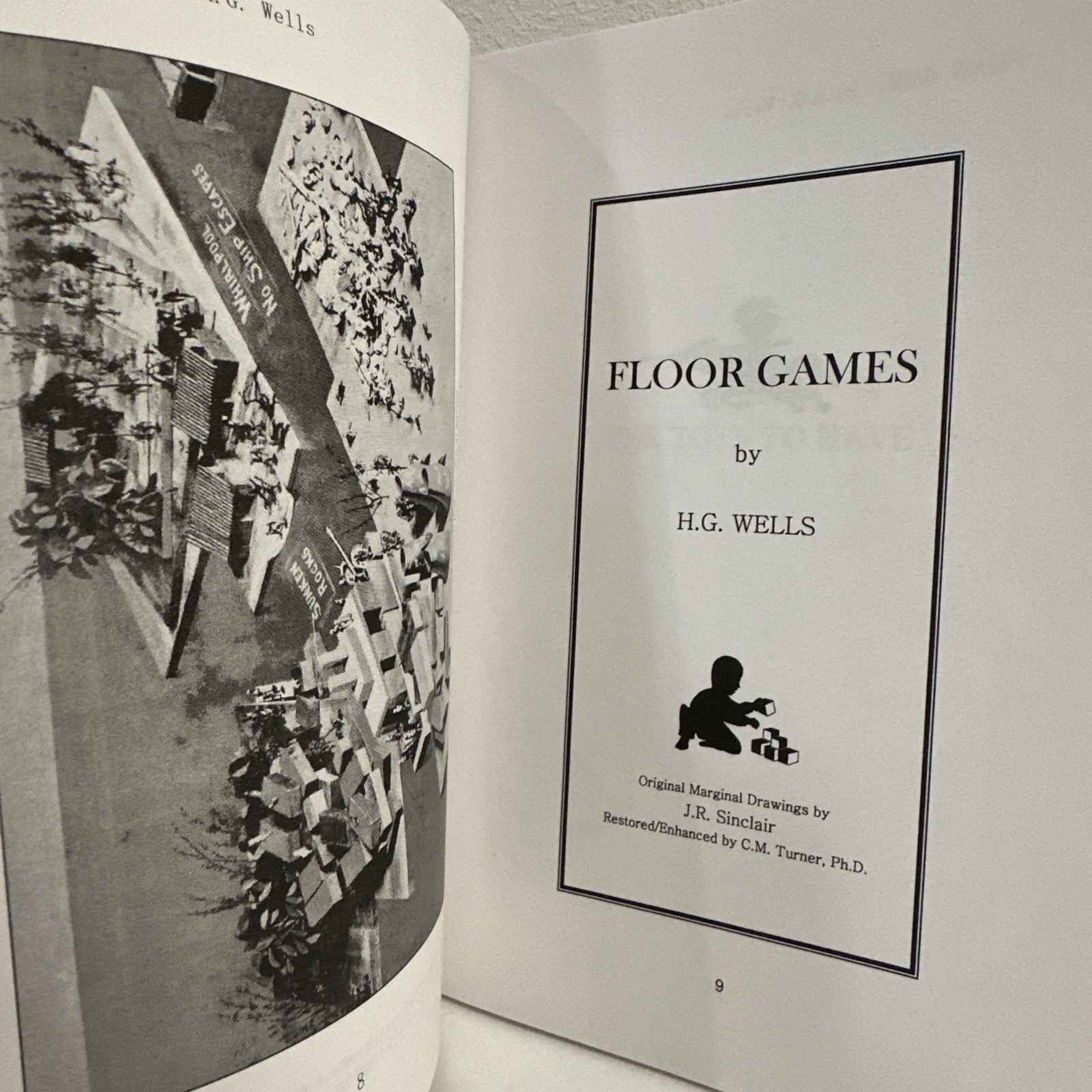 Floor Games By H G Wells Softcover Book, A Fathers Account Of Play & Its Legacy
