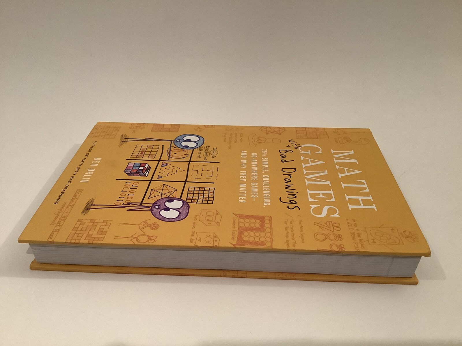 MATH GAMES WITH BAD DRAWINGS: 75 1/4 – HARDCOVER, BY ORLIN BEN – VERY GOOD