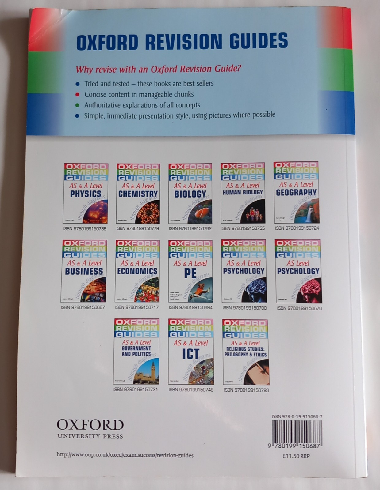 AS + A Level Business Studies through Diagrams Gillespie. Oxford Revision Guide