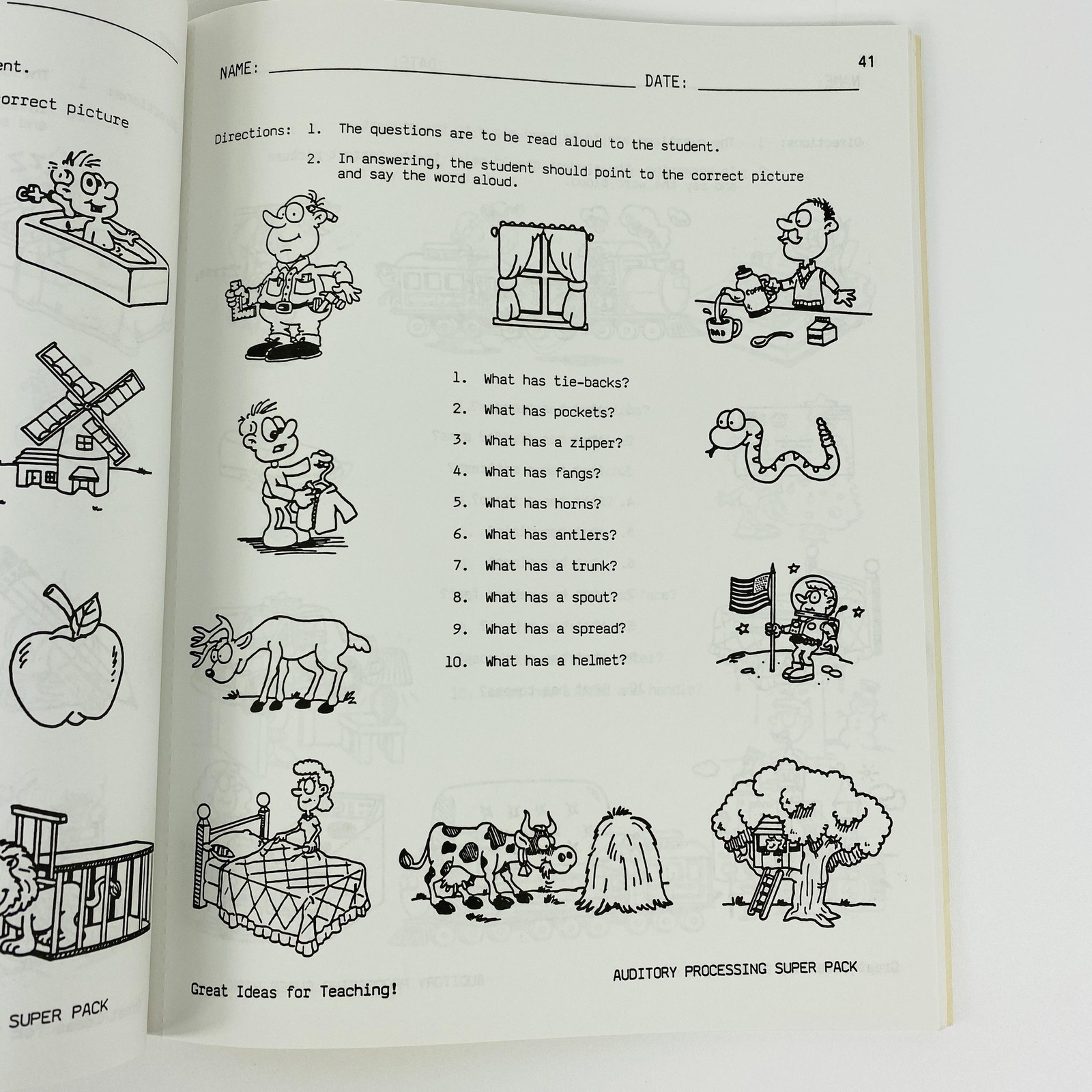 Auditory Processing Super Pack In-Out Round About Discovery Motion Education Lot
