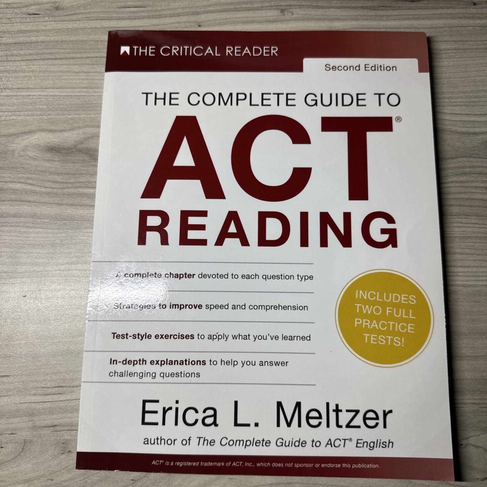 Complete Guide to ACT Reading, 2nd Edition by Erica L. Meltzer