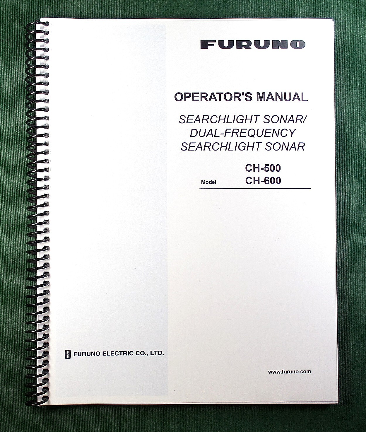 Furuno CH-500 CH-600 Operator’s Manual: Full Color 111 Pages & Clear Covers!