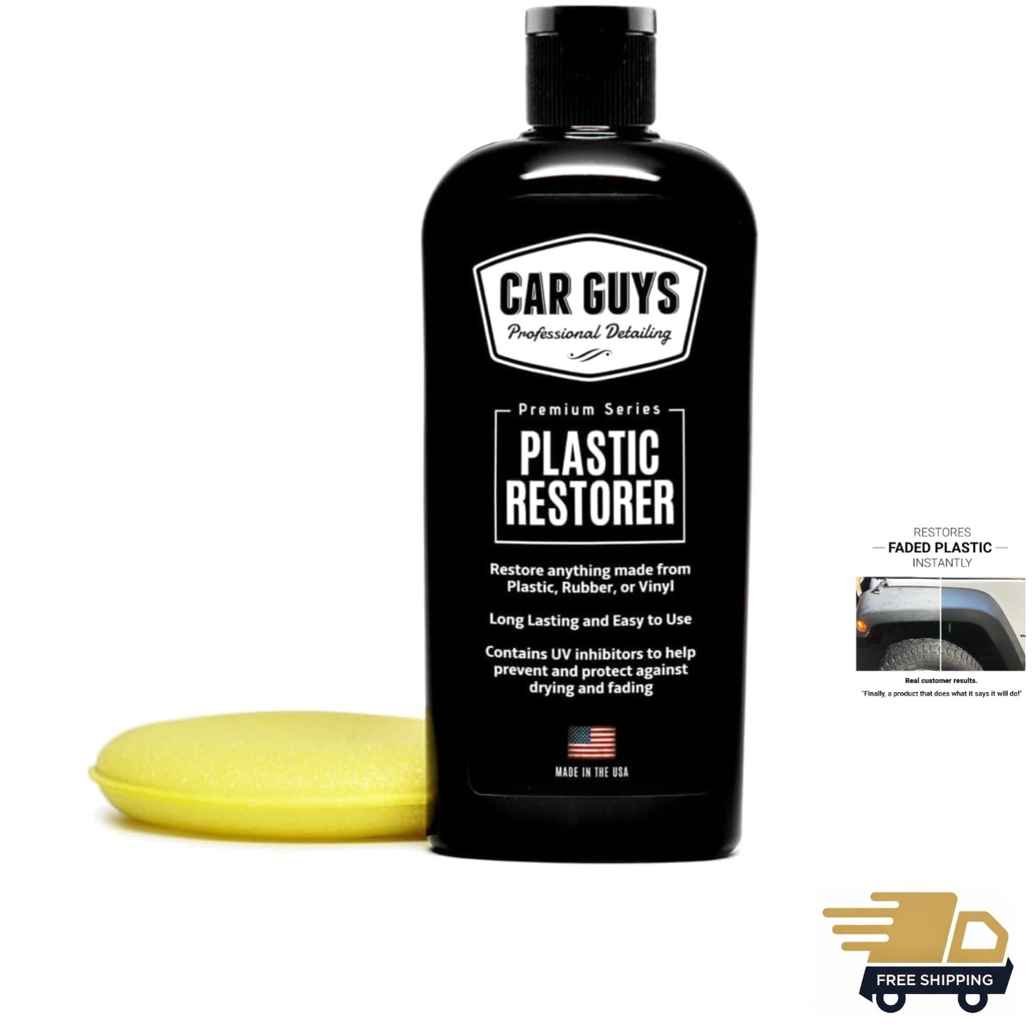 8 Oz User-Friendly Plastic Restorer – No Oily Mess, Perfect Finish for Interiors