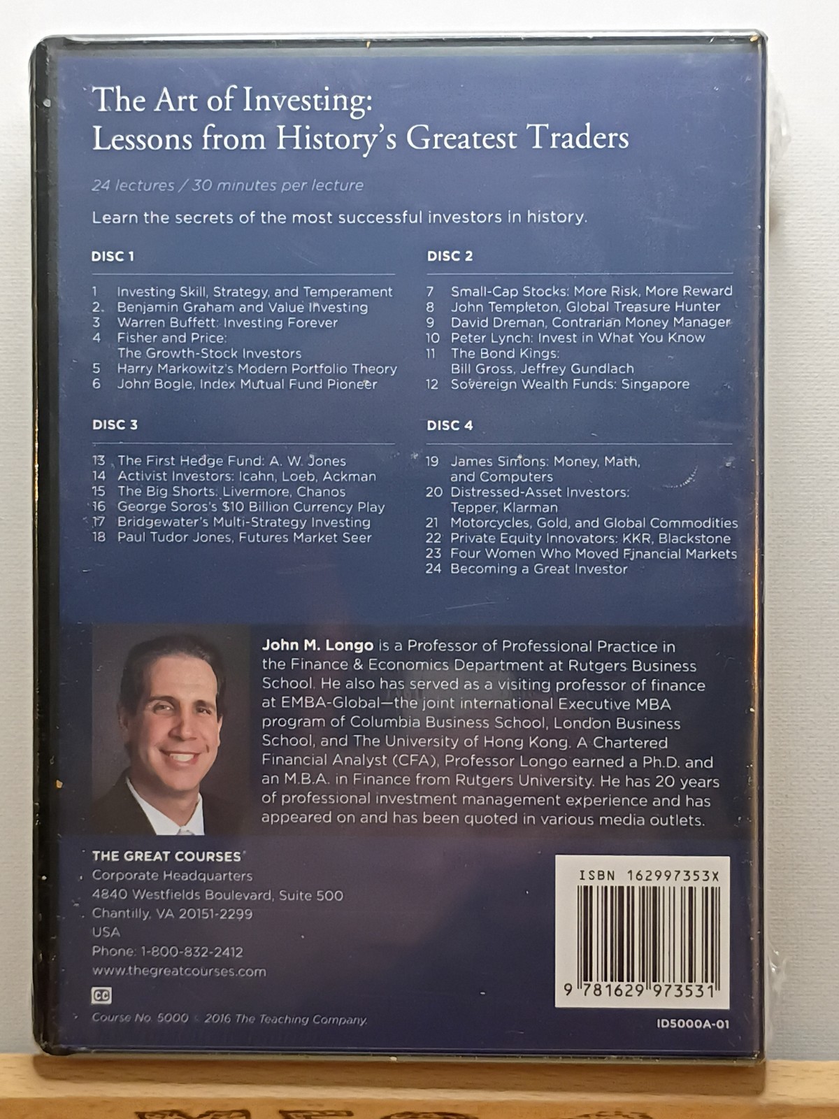 The Great Courses: Art Of Investing Lessons History’s Greatest Traders 4 DVDs GB
