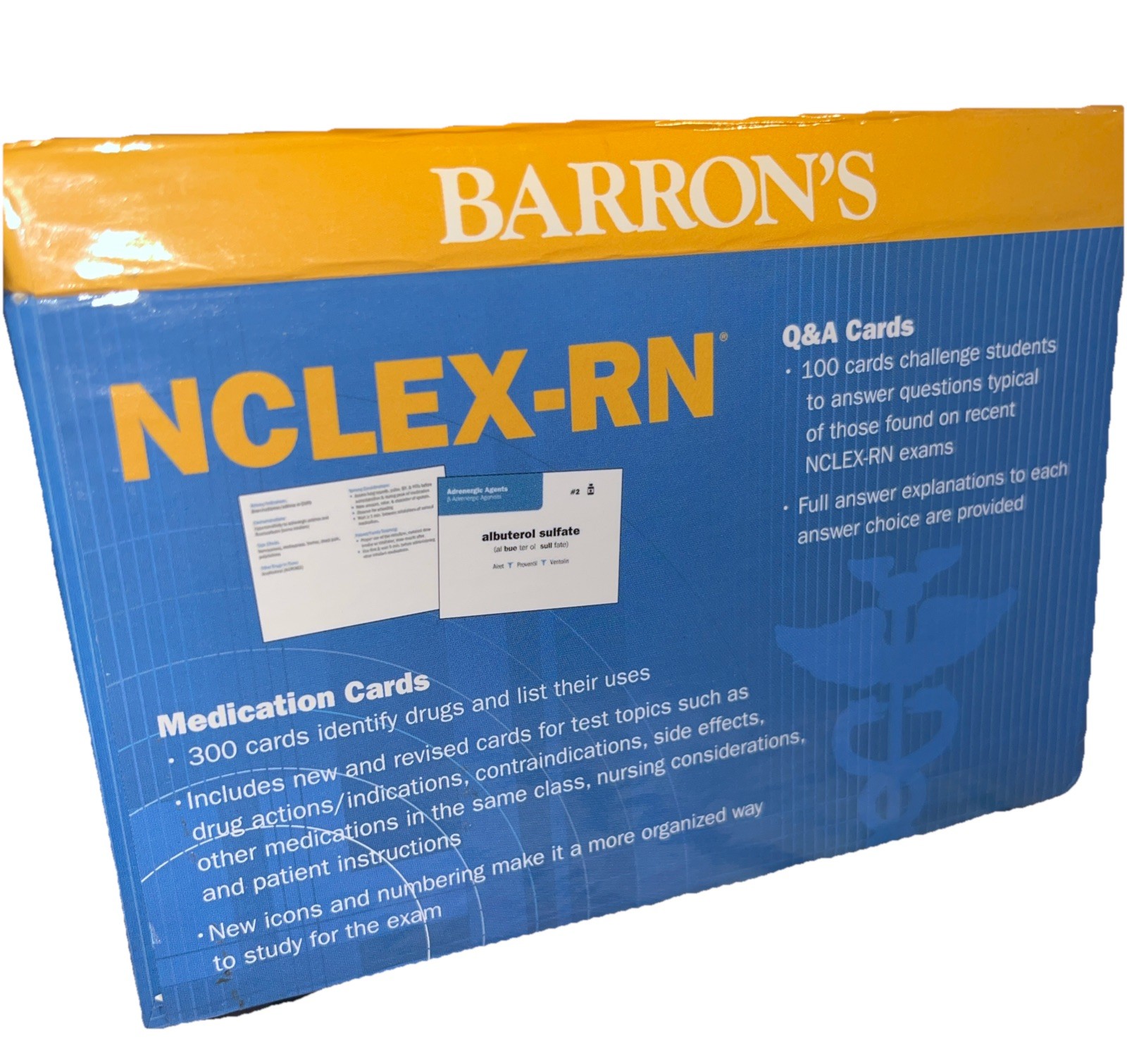 Barron’s NCLEX-RN Flash Cards 2nd Edition 300 Medication Cards ONLY
