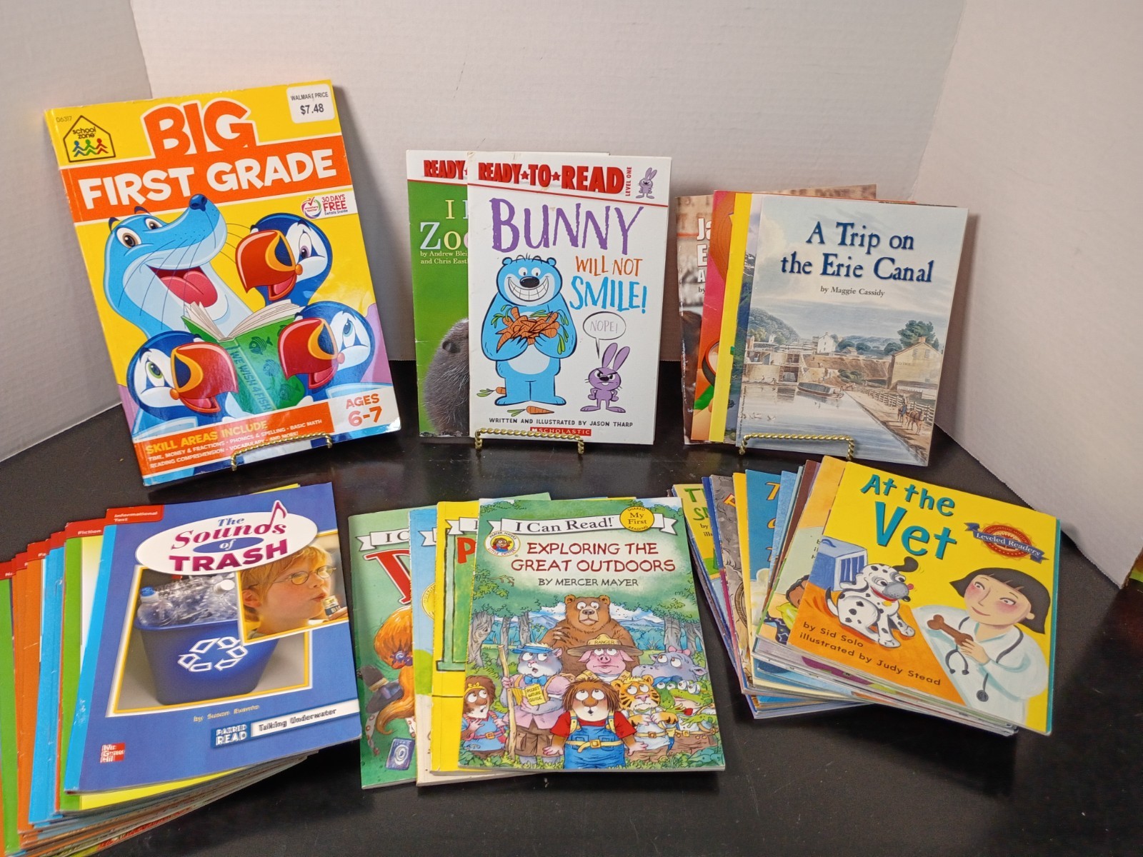 Homeschool Lot of 51 Readers Early-2 Grade Books and One Workbook