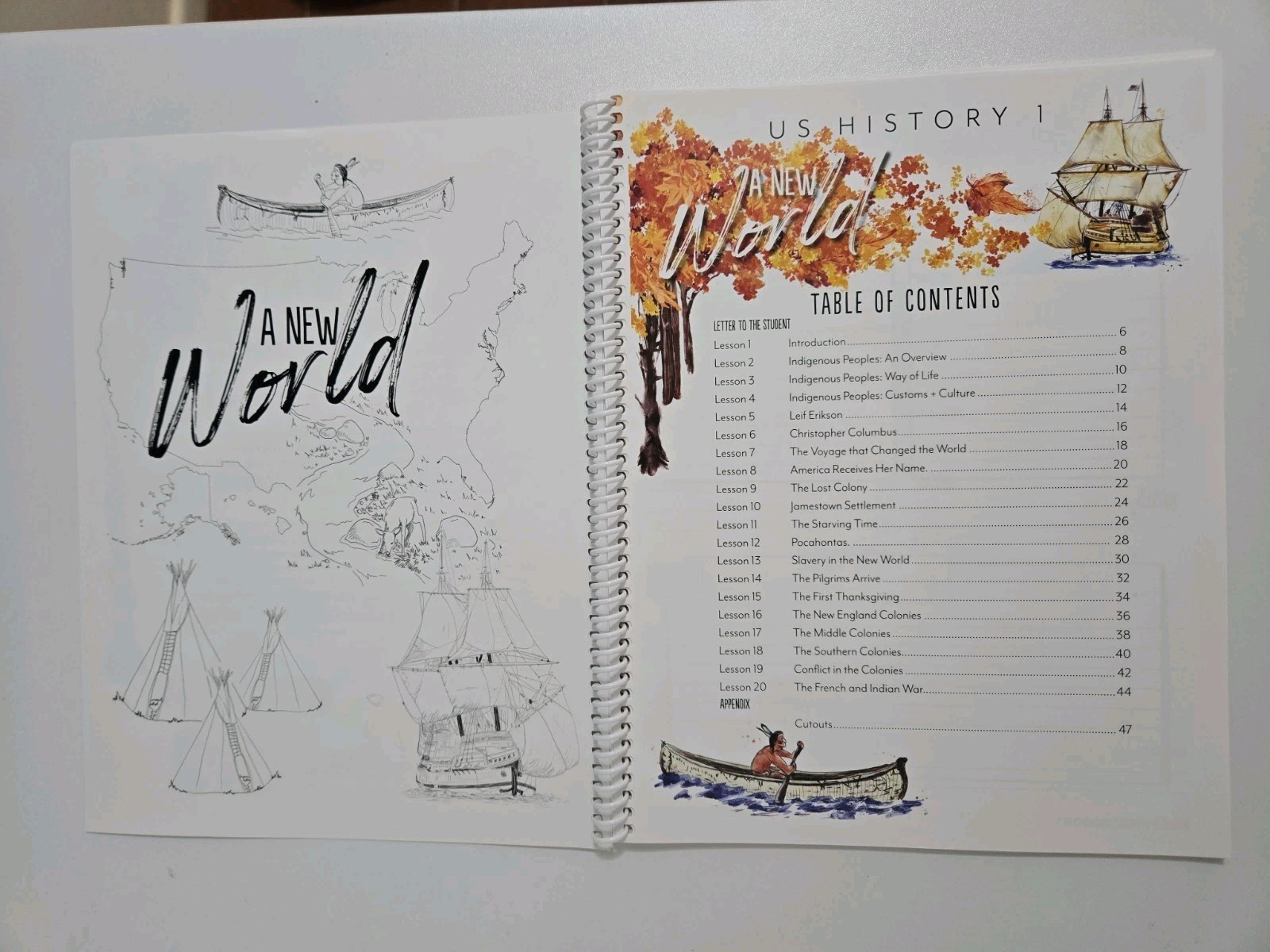 New Gather Round Homeschool – US History 1 – A New World Middle School Workbook