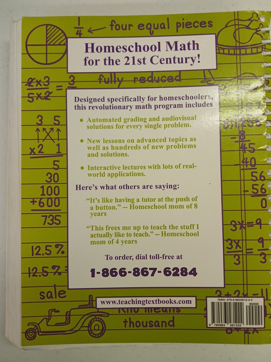 Pre-Algebra A Teaching Textbook – Spiral-bound By Greg Sabouri