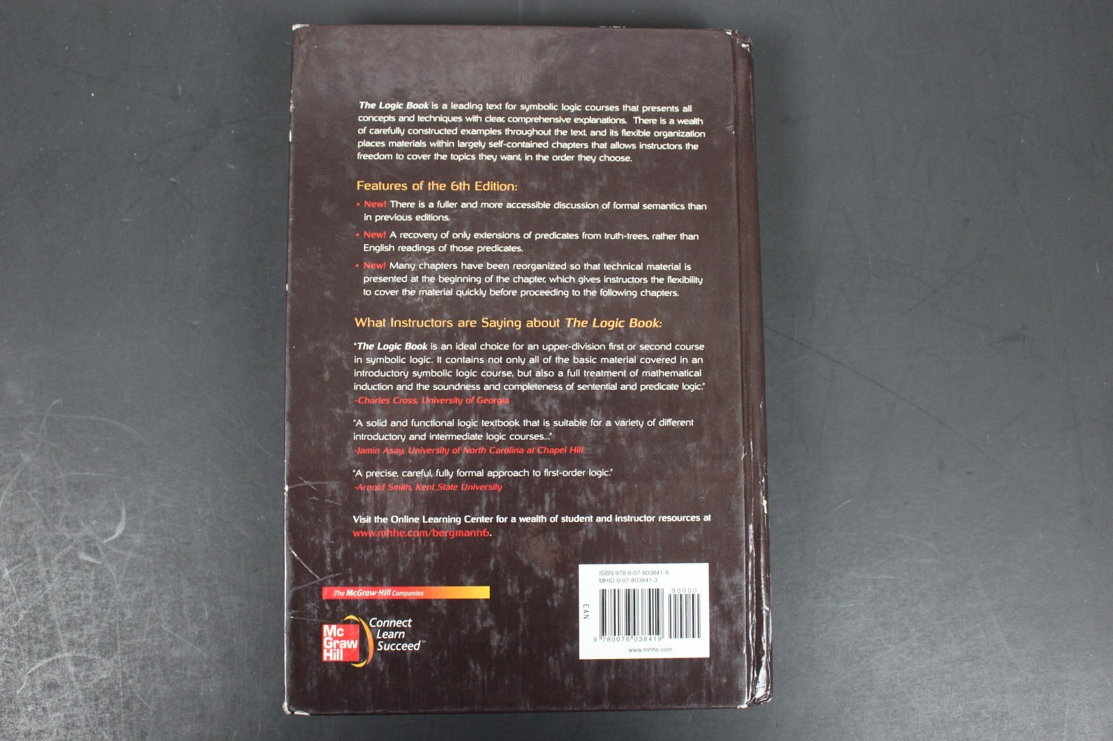 Logic Book by James Moor, Jack Nelson and Merrie Bergmann (2013, HC) (FT1973)