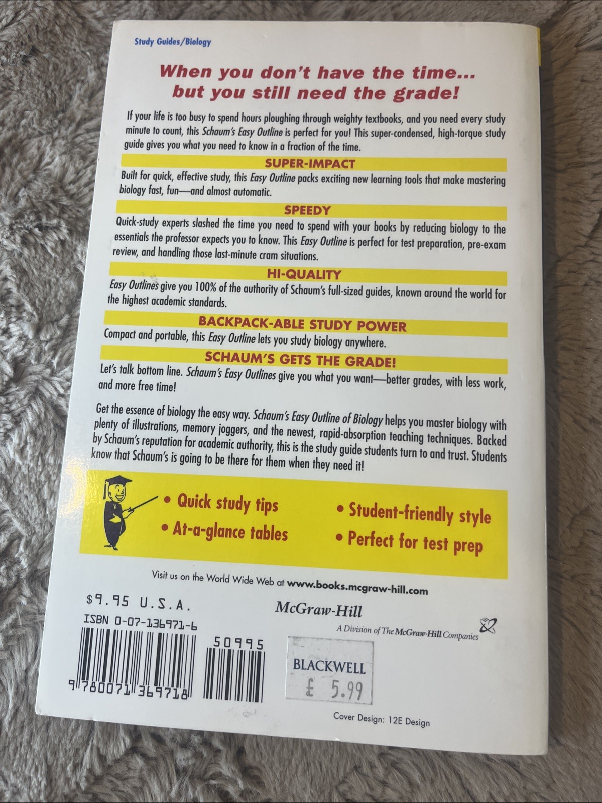 Schaum’s Outline Ser.: Schaum’s Easy Outline of Biology by George H. Fried#053