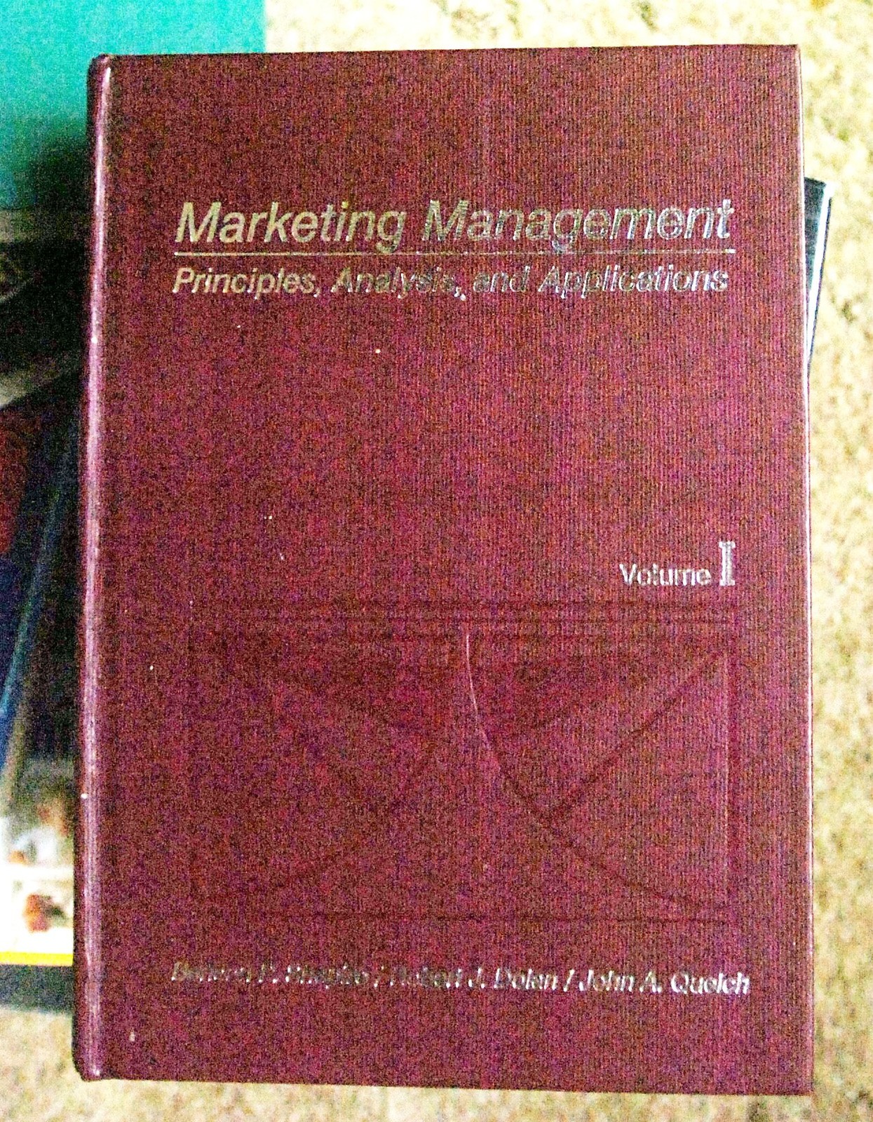 Marketing Management: Principles, Analysis and Applications (Irwin Series in…