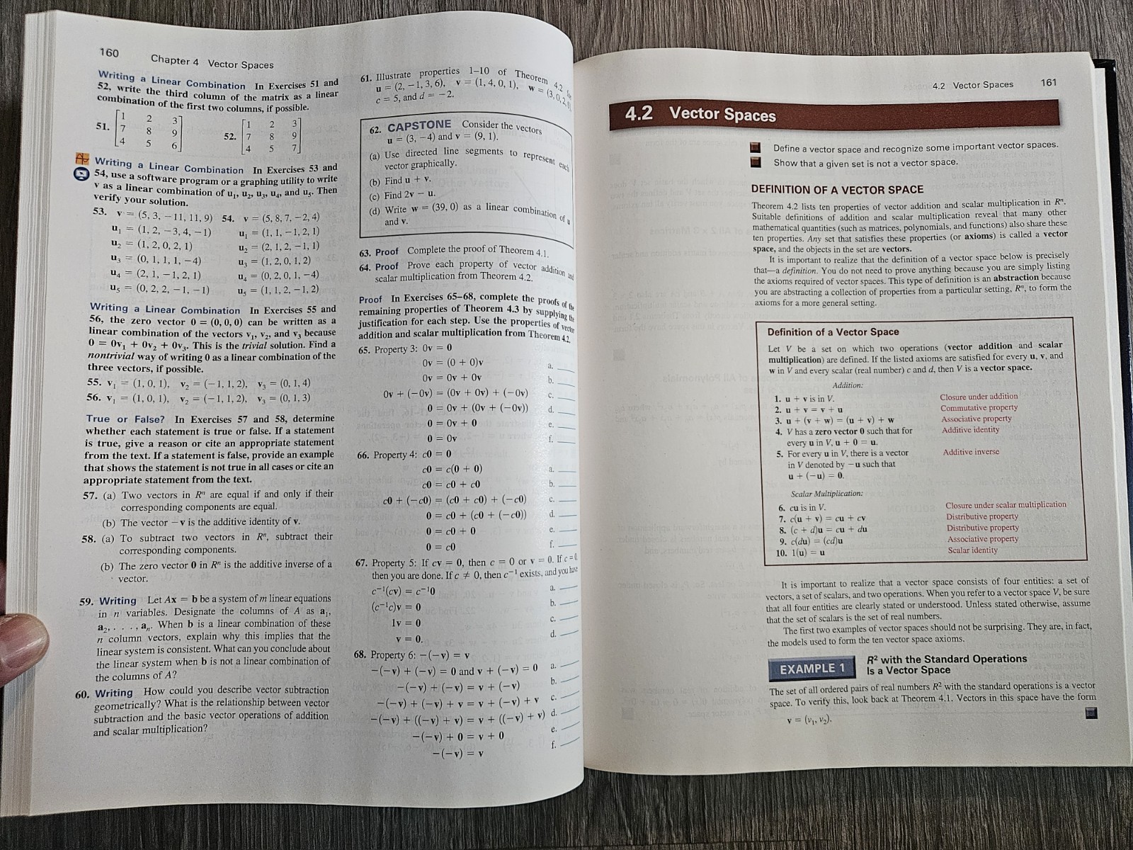 Elementary Linear Algebra 8e 8th Edition Hardcover Ron Larson Clean Pages