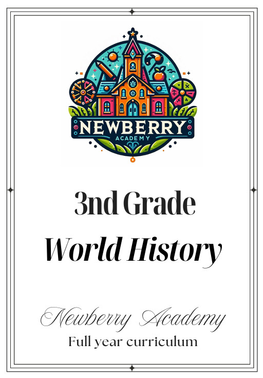 3rd Grade World History Full year Lessons Workbook Third Grade history homeschoo
