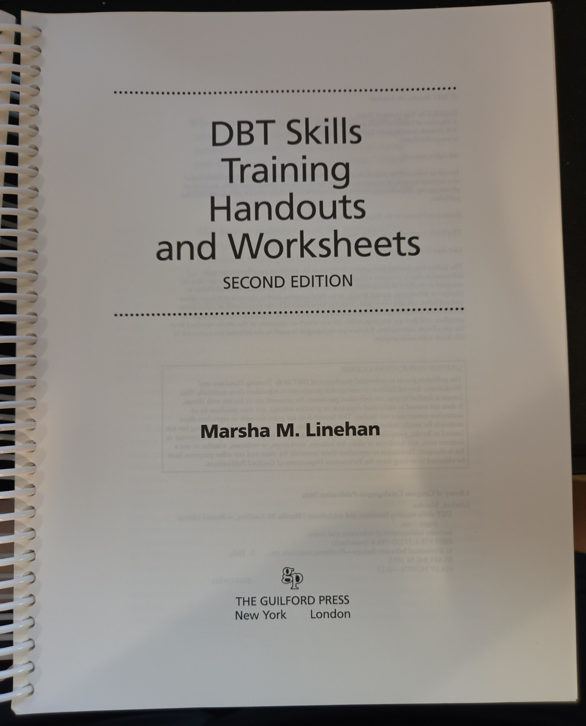 DBT Skills Training Handouts & Worksheets 2nd Ed, Linehan