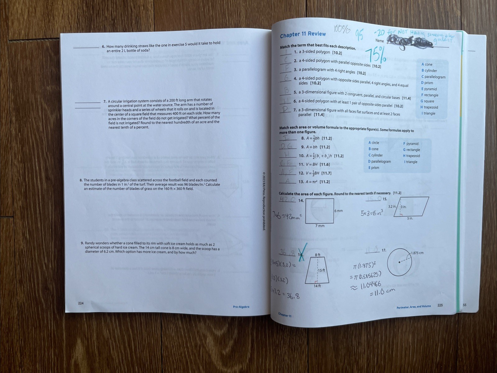 BJU Press Pre-Algebra Activities. Almost Blank! (Third Edition). 7th Grade.