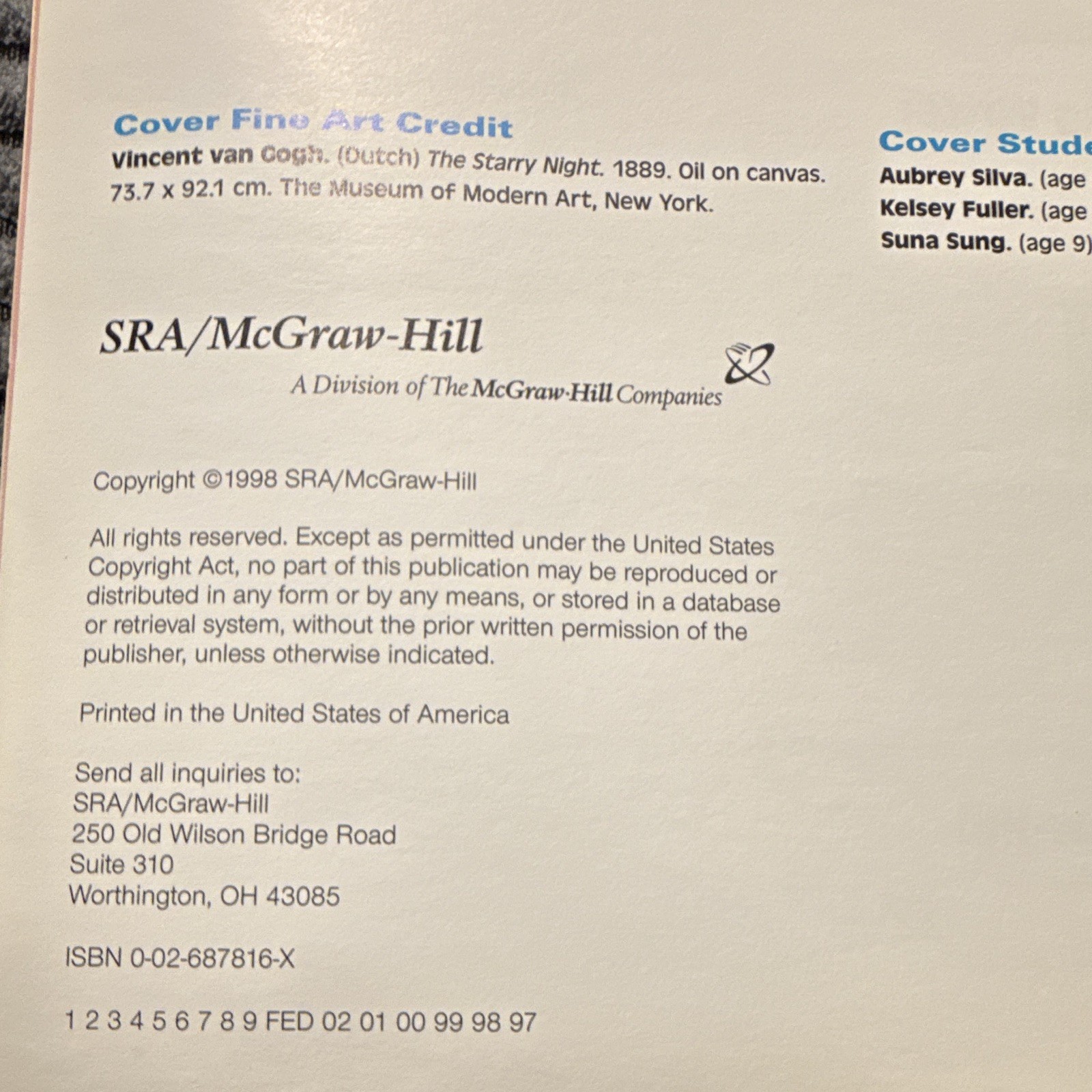 Art Connections Level 4 SRA/McGraw-Hill Teacher’s Ed Spiral Bound 1998 Very Good