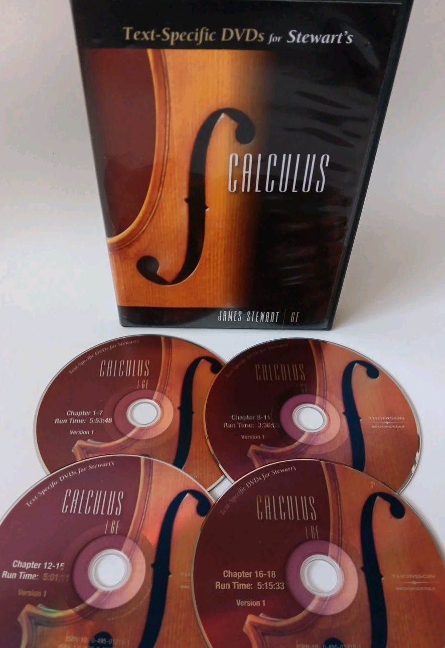 Text-Specific DVDs for Stewart’s Calculus GE: James Stewart PC/Mac