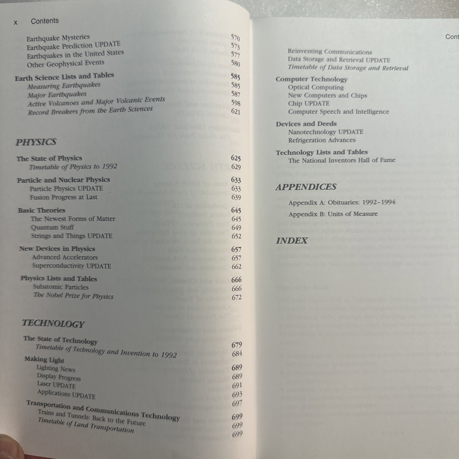 Handbook of Current Science and Technology by James D. Edwards (1996, Hardcover)