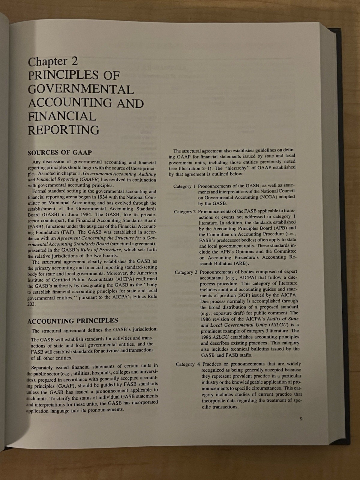 GAAFR Governmental Accounting, Auditing and Financial Reporting 1988 Hardcover