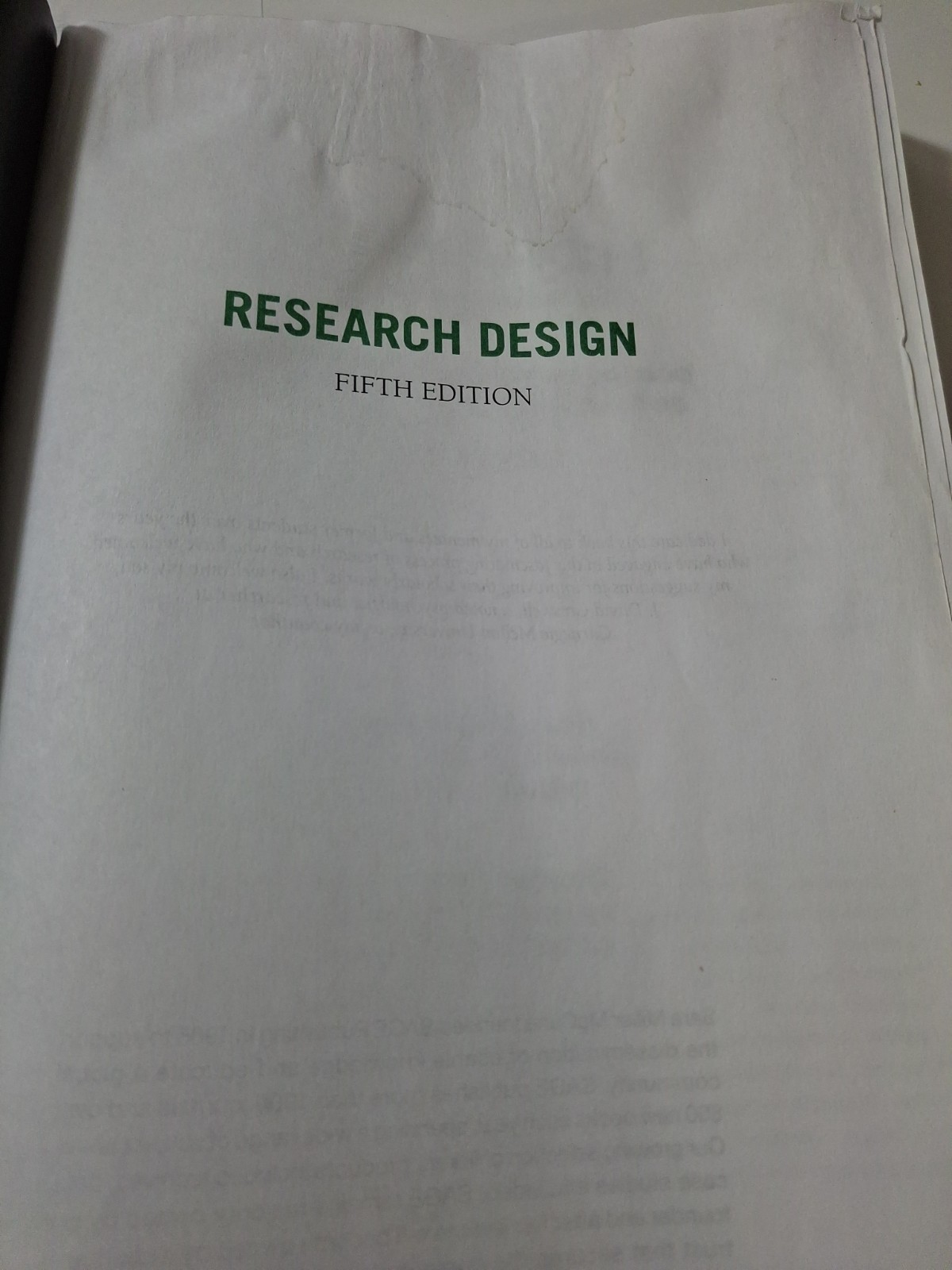 Research Design: Qualitative Quantitative & Mixed Method Approaches, 5th Ed.