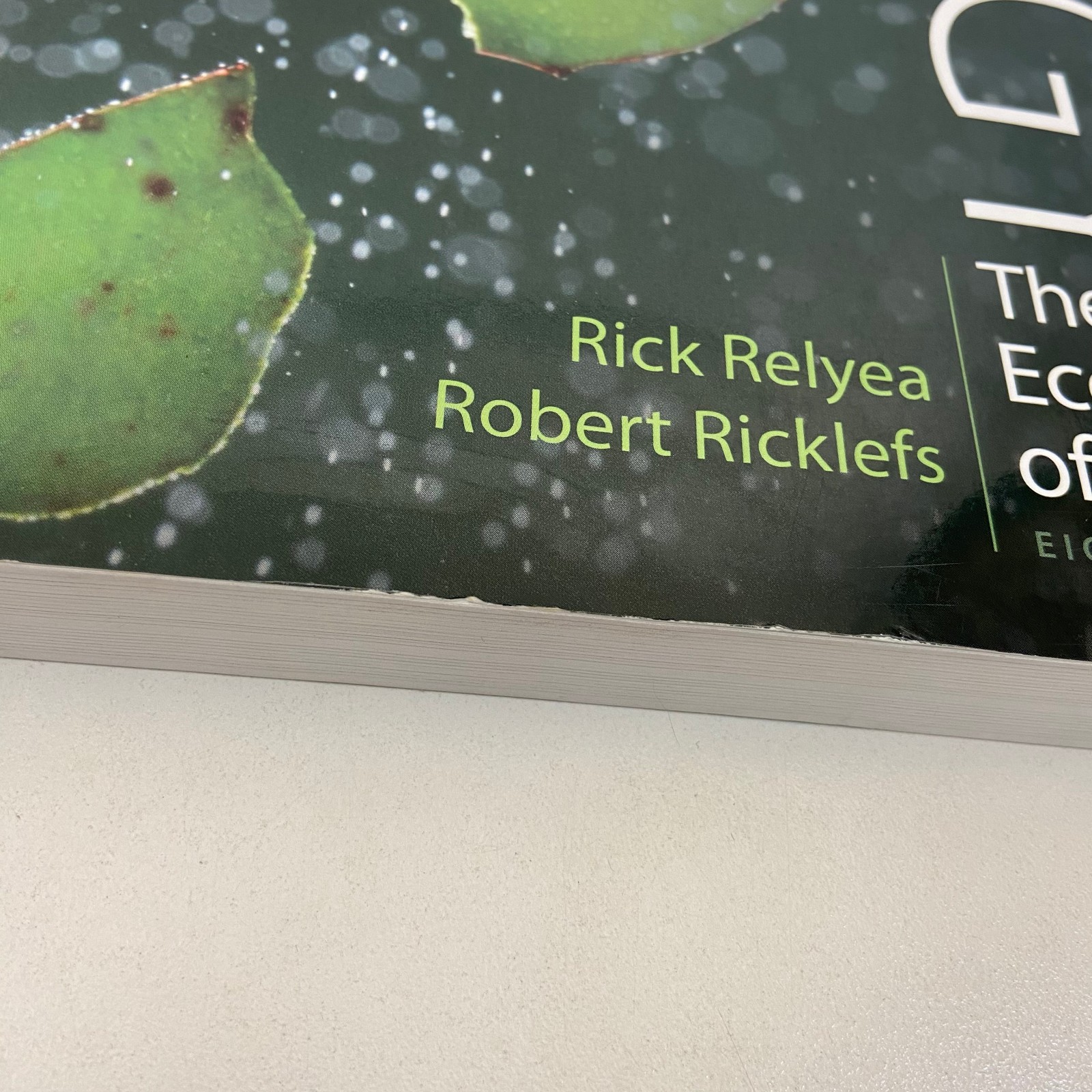Ecology Economy of Nature Rick Relyea Robert Ricklefs Eighth Edition Freeman TPB